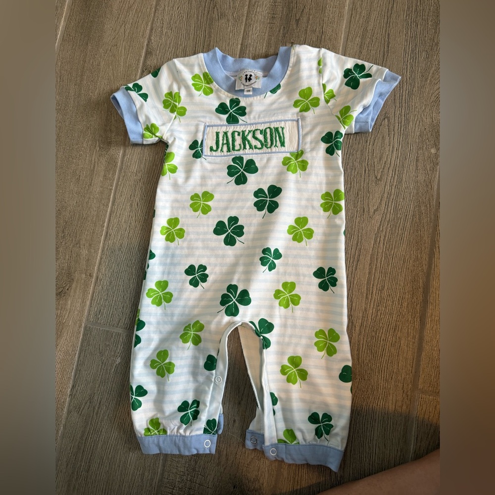 Jackson smocked romper